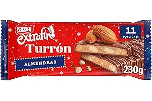 NESTLÉ EXTRAFINO Turron de Chocolate con Leche Almendrado 230 g