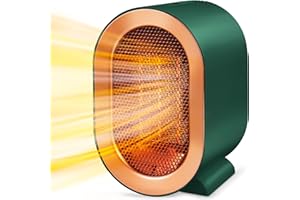LMAZG Electric Heater, 1200W Electric Fan Heater for Home, 2 Heating Modes Portable Space Heaters with Thermostat Overheating and Tip-Over Protection, Low Energy Silent Space Heater for Office Home Bedroom
