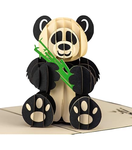Twizler Geburtstagskarte Mit Panda – Niedliche Glückwunschkarte Für Ihn Oder Sie, Mit Umschlag