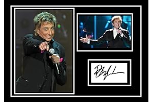 POSTER PRESENTS STUNNING QUALITY BARRY MANILOW SIGNED/AUTOGRAPHED PHOTO