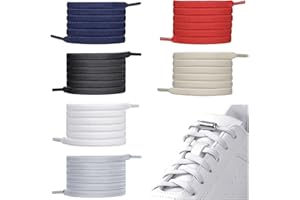 ANSHUKE Sznurowadła bez wiązania, 6 par elastycznych sznurowadeł z metalową kapsułką, sznurowadła bez pętli z kapsułkami, do sneakersów, butów do biegania, butów sportowych