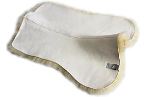 Förster-Fellnest Spezielle echt Lammfell Unterlage, Sattelunterlage für Ihre Schabracke, Satteldecke, Sattelpad | Deckenunterlage Sattel