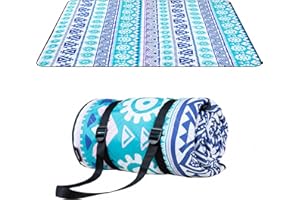 Diveblues Picknickdecke XXL, Wasserdicht Sandfrei Outdoor Decke, Leicht Kompakt Faltbar Campingdecke mit Tragegurt, Waschbar Tragbar Stranddecke, größe 200x200cm