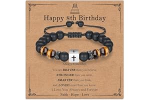 Gneckrine Birthday Gifts for 7-21 Year Old Boys, Birthday Present for Son Grandson Nephew, Boys Bracelets Gifts for Kids Teenagers