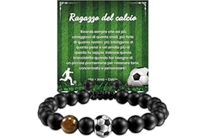 Cheerslife Idee Regalo Ragazzo,Braccialetto di Calcio Basketball per Ragazzi, Regali Compleanno Natale per Figli, Nipoti Fratelli, Regalo Ragazzo 8 9 10 11 12 13 14 15 Anni Maschio Bracciale Bambino