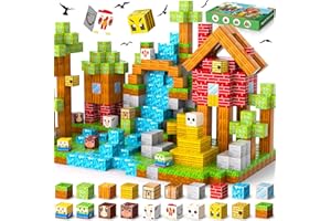 BuzzoXerex Construction Magnetique Enfant, 200 Pièces Bloc de Construction Magnétique 2,5 CM Cube Magnétique avec Mode d'emploi Magnetic Blocks Montessori pour Enfants de 4, 5, 6, 7, 8, 9, 10 Ans