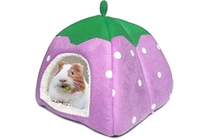 Dyrdekly Meerschweinchen Betthöhle Gemütliches Kaninchen Bett Warme Meerschweinchen Kuschelhöhle Haus Zubehoer für Hamster Frettchen Igel Chinchilla