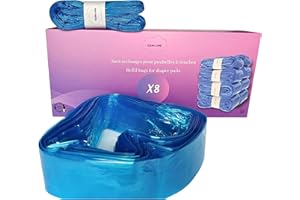 Lot de 8 Recharges CLEAN-LAND pour Poubelles à Couches - Compatible Twist & Click, Sangenic TEC - Fraîcheur Durable et Économie Garanties !