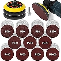 74Pcs 5 Inch Angle Grinder Sanding Disc, Hook And Brunei