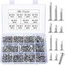 Viti Autofilettanti Acciaio Inox Viti Autofilettanti Per Lamiera #8 X 1-1/4 - Testa Ovale, Acciaio Inox, Confezione Da 100 Pack 100 Viti Inox 18-8