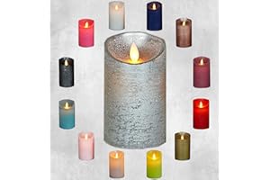 COEN BAKKER LED Real Wax Candle with Timer Flickering Wick Candle in Many Colours