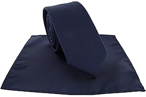 Michelsons of London Boys Kids Plain Tie & Pocket Square Set