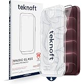 Teknoft iPhone 18 Pro Max / 17 Pro Max ile Uyumlu Otomatik Hizalama Aparatlı Takılırken Toz Toplama &Ouml;zellikli Ekstra G&uuml;&ccedil;lendi