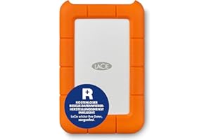 ‎LACIE LaCie Rugged 5TB tragbare externe Festplatte, 2.5 Zoll, PC & Mac, inkl. USB-C w/o USB-A Kabel, inkl. Rescue Service (STFR5000800)