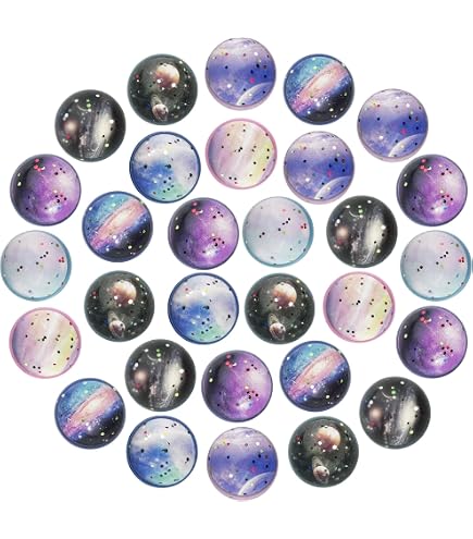 6 Balles Rebondissantes Idena - Caoutchouc Rigide Diamètre 3cm - Multicolores Pour Jeu Et Fête