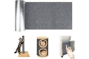 TDUNSYA Alfombra Rascador para Gatos, 200*30cm, Autoadhesiva, para Sofá, Pared, Cama, Gris Oscuro, para Gatos Pequeños y Medianos