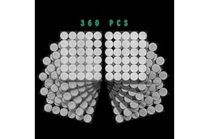 Fruitlet® Velcr Adesivo Forte Tondo Bianco 20 mm, 180 Coppie Velcr Adesivo Rotondo, 360 Pcs Velcr Adesivi Tondo, Puntini Adesivi Velcr Dots per Fai Da Te, Artigianato