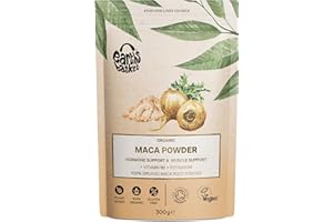Earths Basket Organic Maca Root Powder - 100% Pure & Natural - No Additives or Preservatives - Nutrient-Rich - Tested for Heavy Metals & Contaminants - 200g