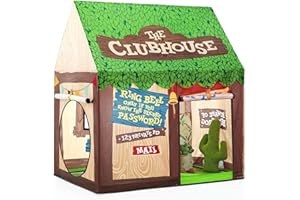 SweHouse Tente de Jeux Enfants Interieure: Cabane Enfant Exterieur avec Porte et Fenêtres Enroulables pour 4 à 13 Ans - Cabane Jardin Bébé Idéal pour la Décoration de Chambre denfants et Fête