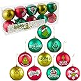 The Grinch Tree Baubles Christmas Decorations Pack of 10 Festive Hanging Ornament Xmas Gifts