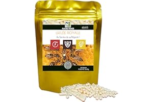 NAKURU | Gelée Royale | Gamme Power | Fabriqué en France | "Au Service de sa Majesté!" | (90 Gélules de 405mg / Poids Net: 36,45g)