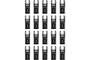 SHARPÈ 20 PC Multitool Blades Wood - Universal Quick Release - Compatible with Dewalt, Worx, Rockwell, Makita, Fein, Silverline, Milwaukee and Other Multi Tool Blades Wood and Metal