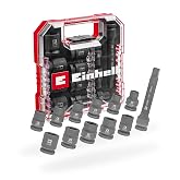 Einhell L-CASE 12 Par&ccedil;a Otomotiv Darbeli Lokma Seti 49109283 | 10&ndash;21 mm altıgen lokmalar | mangan fosfat kaplı CrMo &ccedil;elik | 1