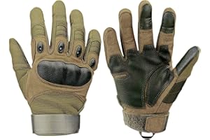 Xnuoyo Gomma dura Nocca Full Finger e Mezza Finger Gloves Guanti Touch Screen Guanti per Moto Ciclismo Caccia Arrampicata Camping