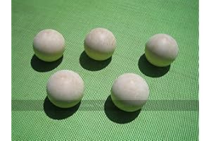 MASTERS TRADITIONAL GAMES Set of 5 Coconut Shy Ball (Beech, approx. 2 inch diam)