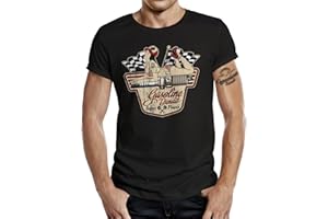 Gasoline Bandit T-shirt original Biker Racer Rockabilly Design Superpower