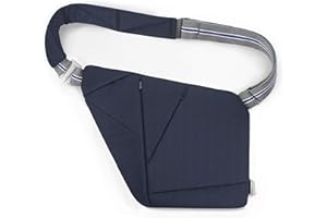 Baggizmo, Bandolera bandolera para hombre, textil NFC Smart Tech, diseñador, cuerpo abrazado, funcionalidad de seguridad y alta capacidad, para deporte y uso casual