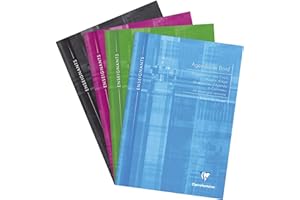 Clairefontaine 3069C 6 Column Stapled Agenda (36 boxes/week) - A4 21x29,7 cm - 72 Pages (19 weeks) - 90 g White Paper - Laminated Card Cover - Random Colour
