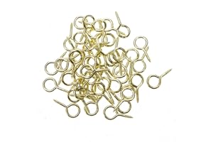 HARDWARE FOR YOU LTD Pack of 20 Model Eye 8MM Length (3/8") Picture Craft Modelling Hooks Eyelet