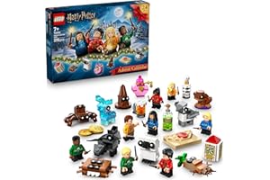 LEGO Harry Potter Adventskalender 2025 - Weihnachten Spielzeug mit 24 Überraschungen - 8 Minifiguren in festlichen Pullovern & 6 Figuren - Geschenk für Mädchen und Jungen ab 7 Jahren - 76456