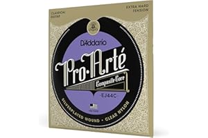 D'Addario Gitarrensaiten Konzertgitarre | Akustikgitarre | Akustik Gitarre Saiten | Classical Guitar Strings | EJ44C Pro-Arte Saiten Konzertgitarre Satz 029' - 047'