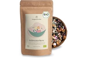 ‎TEEGESCHWISTER teegeschwister® | Schwesterherz Bio-Tee | Weißtee mit Früchten & Kräutern | Geschenk für die Schwester | 70g