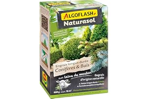 ALGOFLASH NATURASOL acobio800 abono coníferas y boj Verde 14.2 x 6.4 x 24 cm 800 G