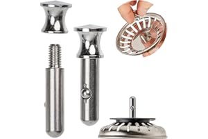 YOUR DAY MATE Strainer basket replacement spigot, 1 piece, 30 mm long spigot with ball, protrudes 25 mm deep into the drain, Ø 7.8 mm pin, made of stainless steel, compatible with Blanco, Franke