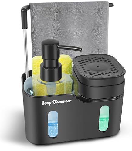 Organizer Per Lavello Inox Organizer Per Lavello Cucina Con Scolapiatti - Vassoio Portaspugne E Detersivi Con Scolo Integrato Organizer Cucina