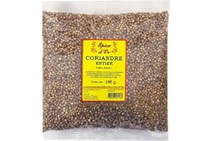 Graines De Coriandres 250g - Epice d'Or, 100% Naturelles, Végétales et Sans Conservateurs