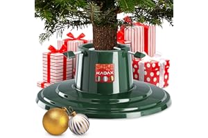 KADAX Soporte para Árbol de Navidad Con Depósito de Agua, Plástico (Verde/Altura Hasta 2 m)