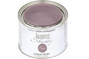 bianco Shabby® Prugna Kreidefarbe Wasserbasis für Alle Oberflächen einfach zu verarbeiten ohne schlechten Geruch - Chalk Paint Extra Matt (500 ml)