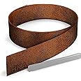 Nastro Bordatura Prato Acciaio Corten 20m X 15cm - Spessore 1mm, Per Giardino Professionale