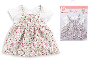 Corolle- Mon Grand Poupon- Vestido de Flores, para Muñecos Bebé de 36cm, A Partir de 2 Años (9000141160)