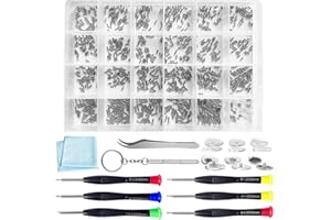 NBRELL Eyeglass Repair Kit, Mini Screwdriver Set Eyeglass Repair，24 Types, Wide Range of Frame, Nose Pads - Essential Eye Glasses Repairing Kit Tool