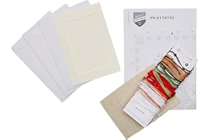 Vervaco PN-0178342 - Set di 3 biglietti da ricamare a punto croce, motivo natalizio, in cotone, multicolore 10,5 x 15 cm / 4,2" x 6"