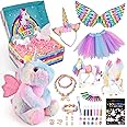 Latocos Peluche Licorne Cadeau Fille 3 4 5 6 7 8 Ans Lumineux LED