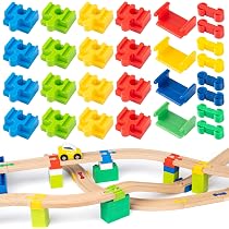 Rail Flexible BOPRKTM – Courbe 90°, 16 Cm, PLA Imprimé 3D – Compatible Bois, Pour Réseau Créatif