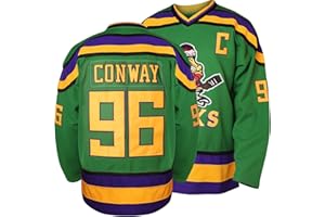 VINKING Charlie Conway #96 Mighty Ducks Adam Banks #99 Movie Ice Hockey Jersey