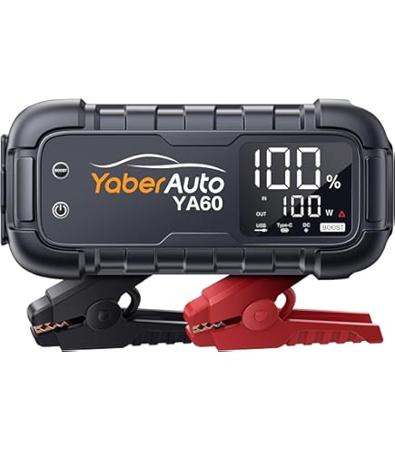 YaberAuto starter power bank with 150PSI compressor, 21800mAh 4-in-1 power bank with LCD display, 5000A peak power, with LED flashlight, YA70 YaberAuto starter power bank with 150PSI compressor, 21800mAh 4-in-1 power bank with LCD display, 5000A peak power, with LED flashlight, YA70